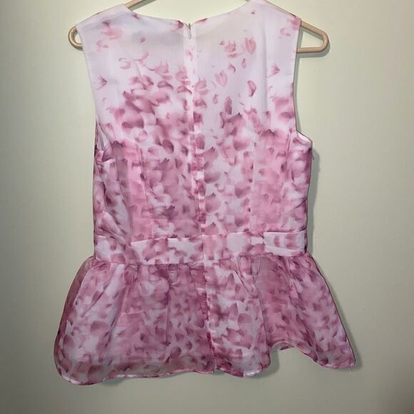 QED London floral peplum sleeveless blouse - Picture 10 of 11
